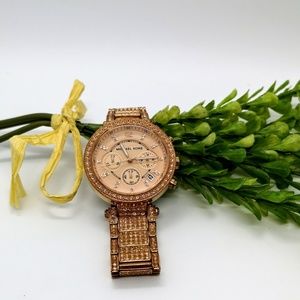 Michael Kors rose gold Swarovski watch
